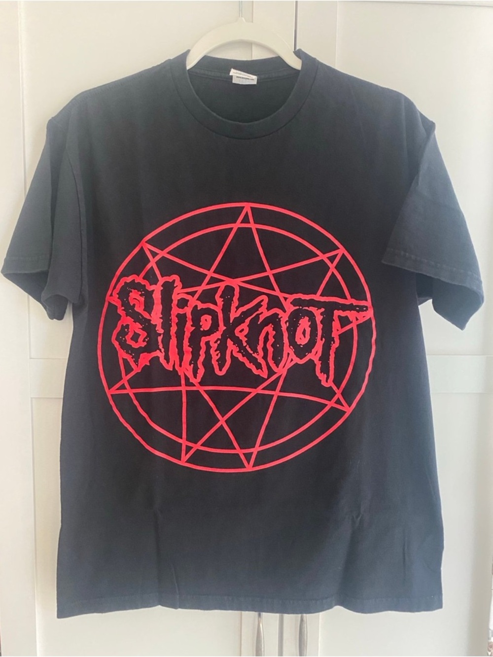 Slipknot Black T-Shirt with Red Graphic
